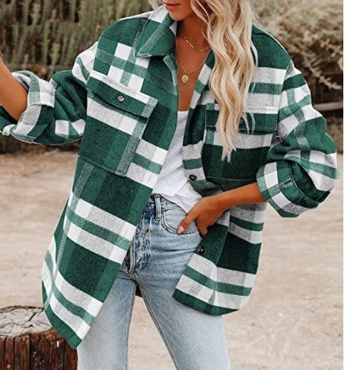 Amy Plaid Blouse