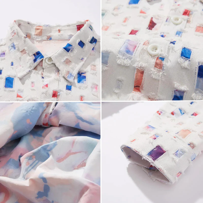 CHÉVALIER® FRAYED DENIM SHIRT
