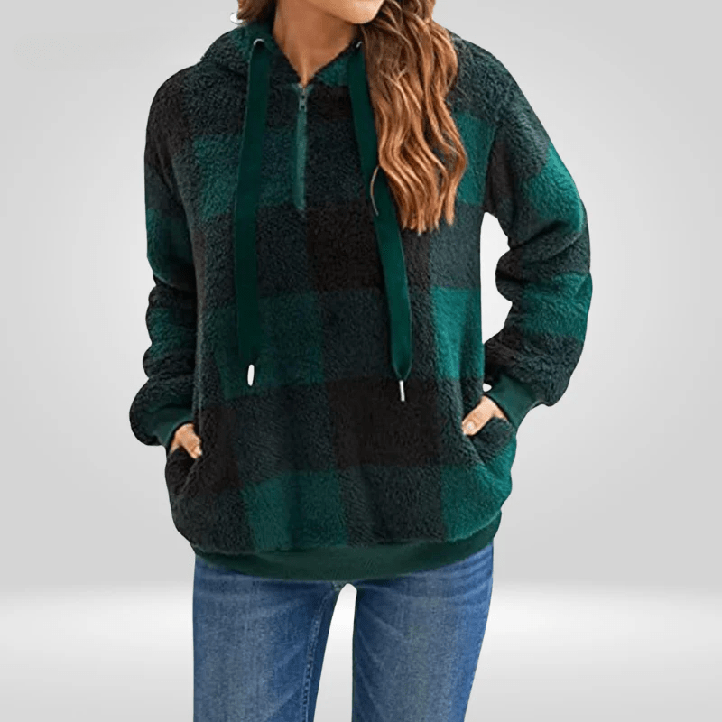 Amanda - Elegant Half-Zip Sweater