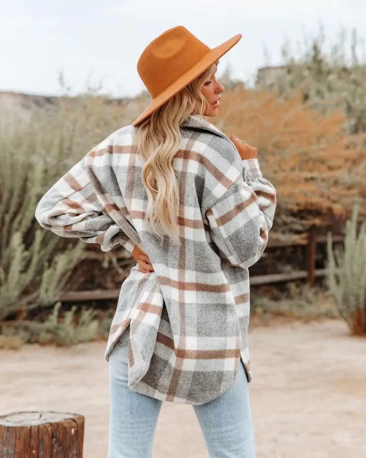 Amy Plaid Blouse