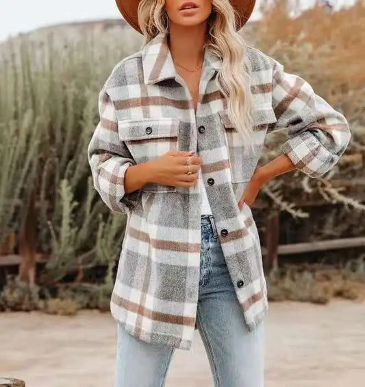 Amy Plaid Blouse