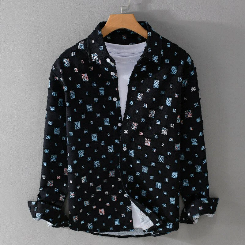 CHÉVALIER® FRAYED DENIM SHIRT