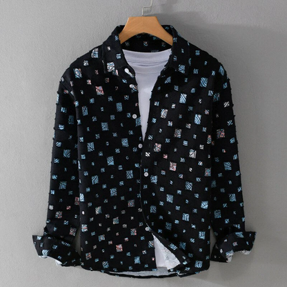 CHÉVALIER® FRAYED DENIM SHIRT