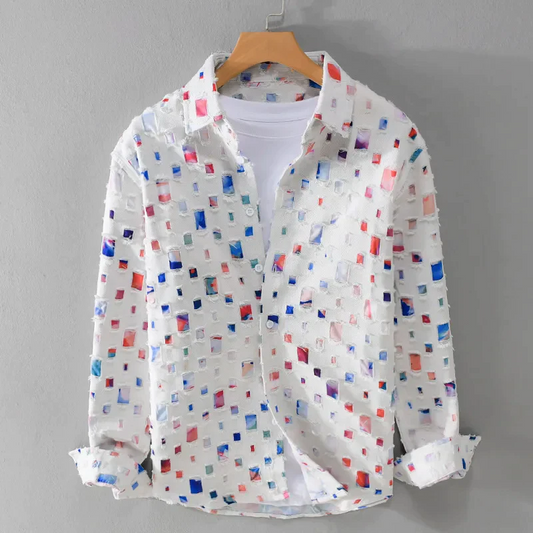 CHÉVALIER® FRAYED DENIM SHIRT