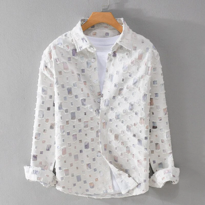 CHÉVALIER® FRAYED DENIM SHIRT